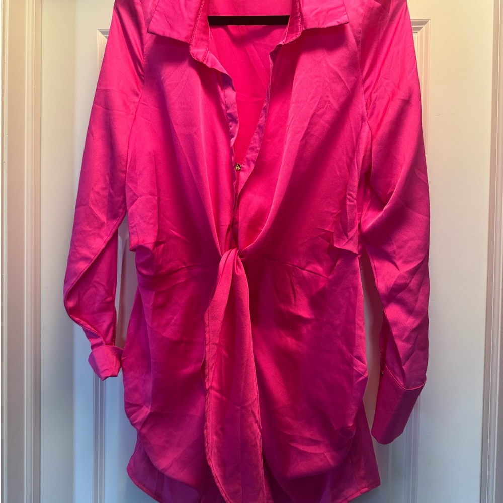 NWOT Saige & Paige Hot Pink Mini Dress
